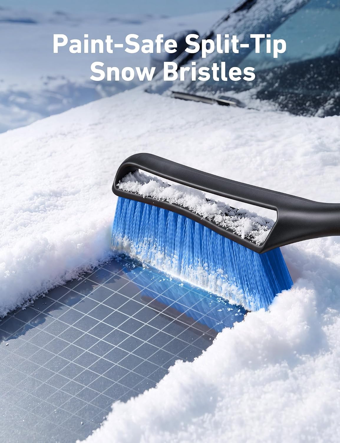 AstroAI 40" 2-in-1 Detachable Snow Brush & Ice Scrapers for Car Windshield
