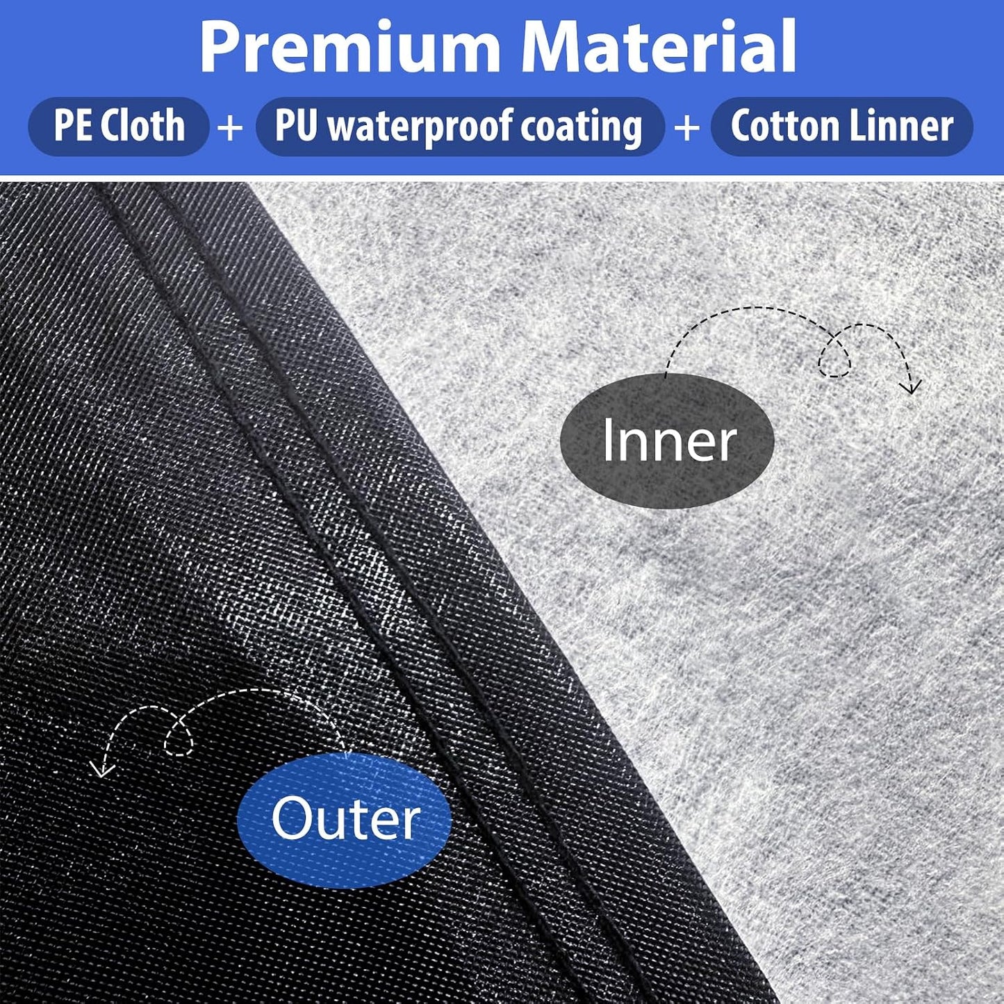 Car Cover Top Only for Sedan/Coupe, Partial Snow Cover with Cotton Liner, Windshield Cover Waterproof All Weather for Snow, Sun,Rain,Dust,Fit Sedan M