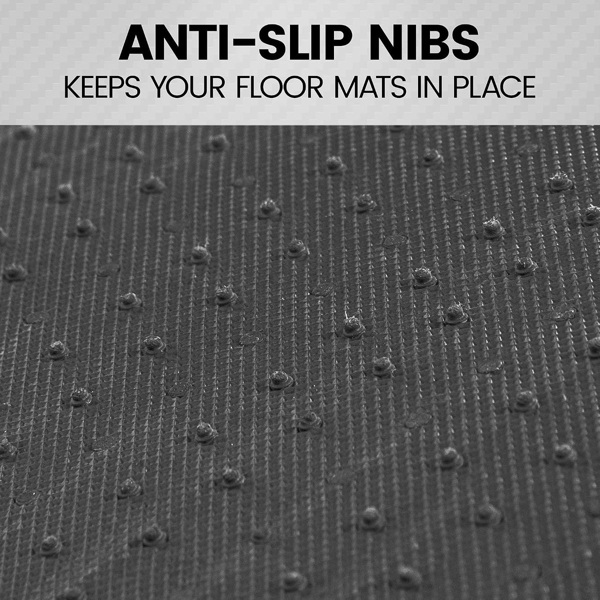 BDK Carpet Floor Mats for Cars, Two-Tone Carpet Car Mat with Faux Leather Accents, Automotive Floor Mat Sets with Built-in Heel Pad, Stylish Interior Car Accessories Beige