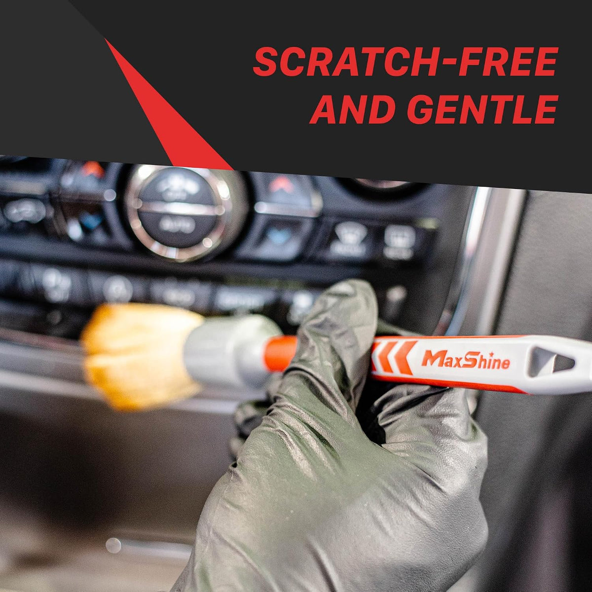 Maxshine Universal 3-Piece Ultra Soft Detailing Brush Set – Professional Brushes for Interior, Exterior, Leather, Engine Bay & Wheels – Premium Detailing Combo for Car Care