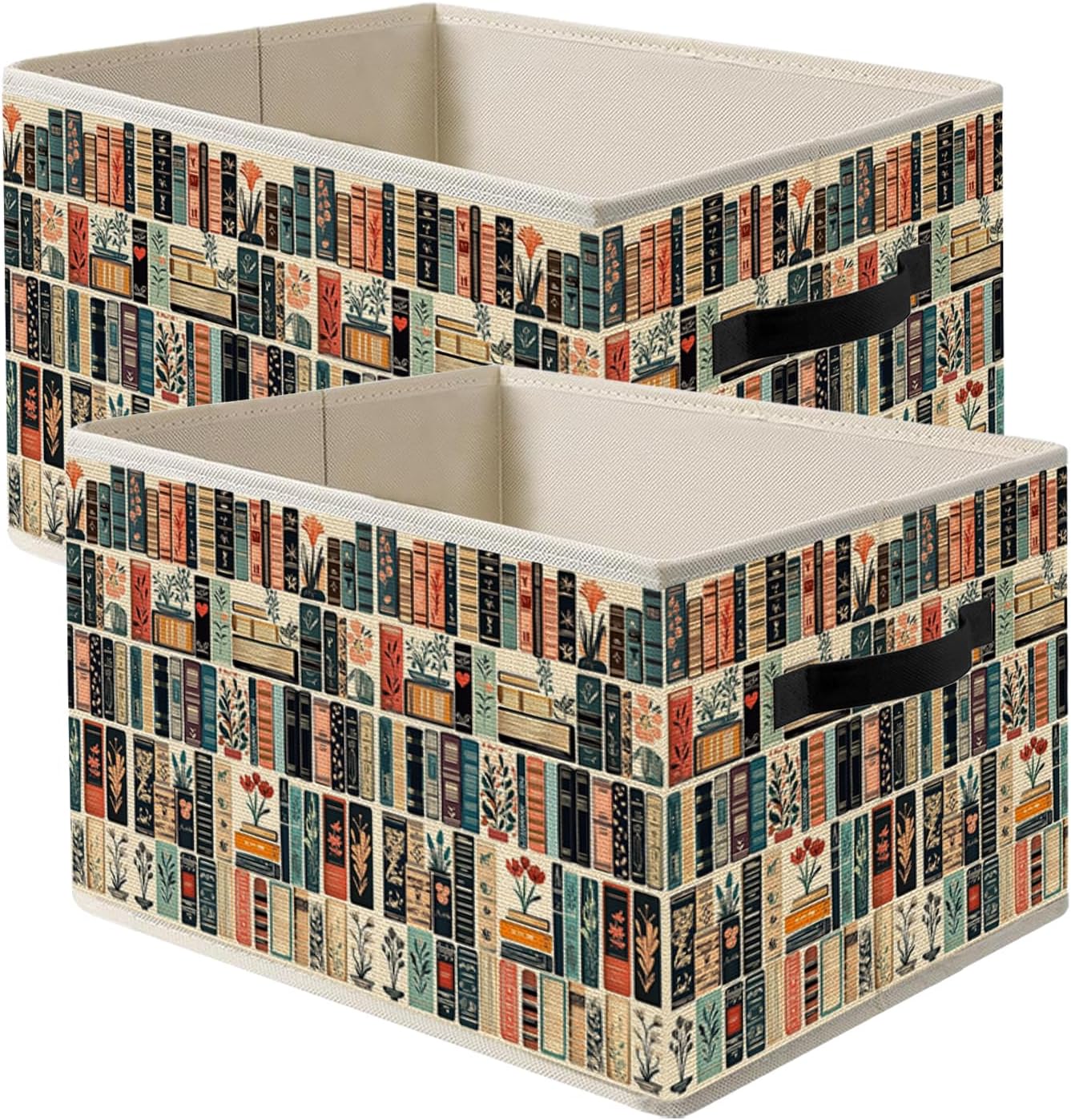Neon Gamer Storage Bin Box with Handles, Gaming Room Foldable Organizer Basket Toybox for Teen Boys Room Bedroom Playroom Bathroom Clothes Toys Books