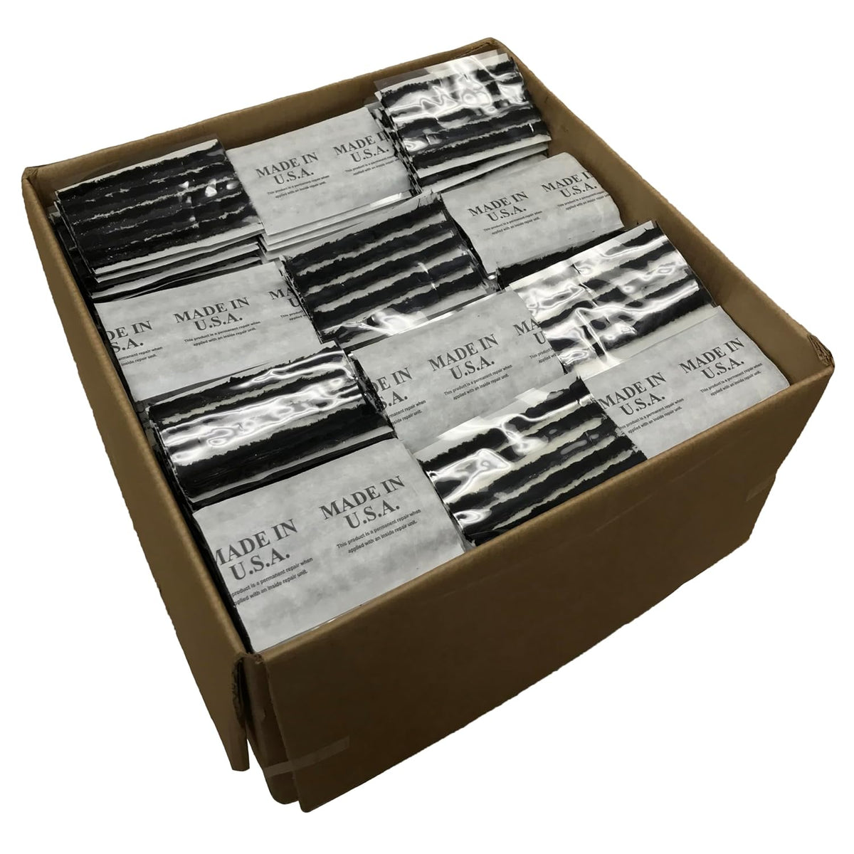 120 Insert Black 4" Tire Repair Strings - Self Vulcanizing Tire Plug String Inserts - Made in USA
