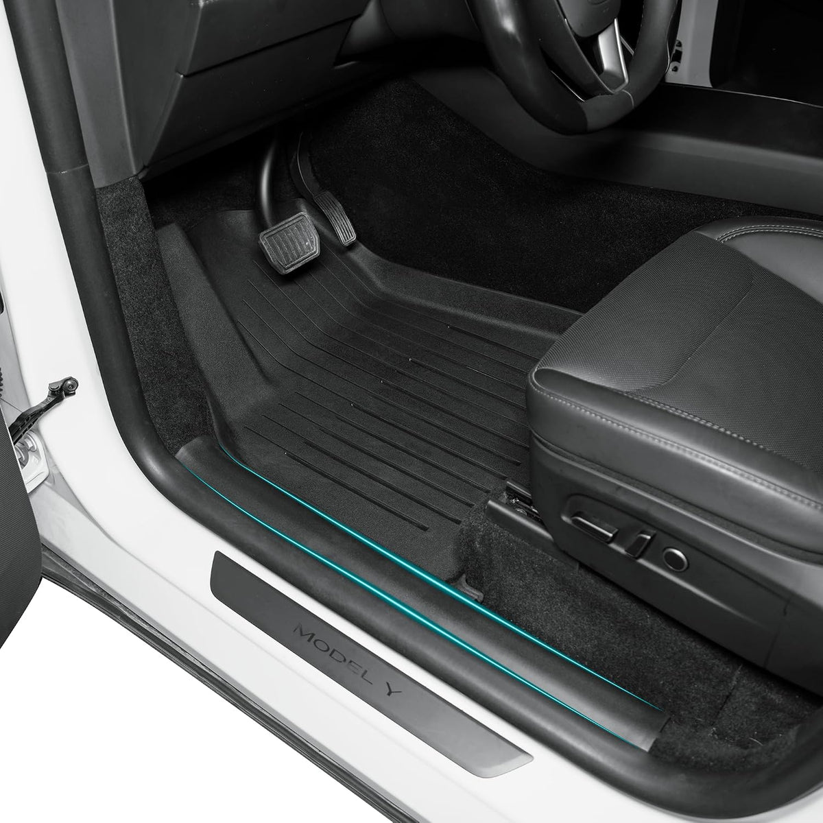 SUPER LINER Tesla Model Y Floor Mats 2025 2026 11-Piece Set TPE Material