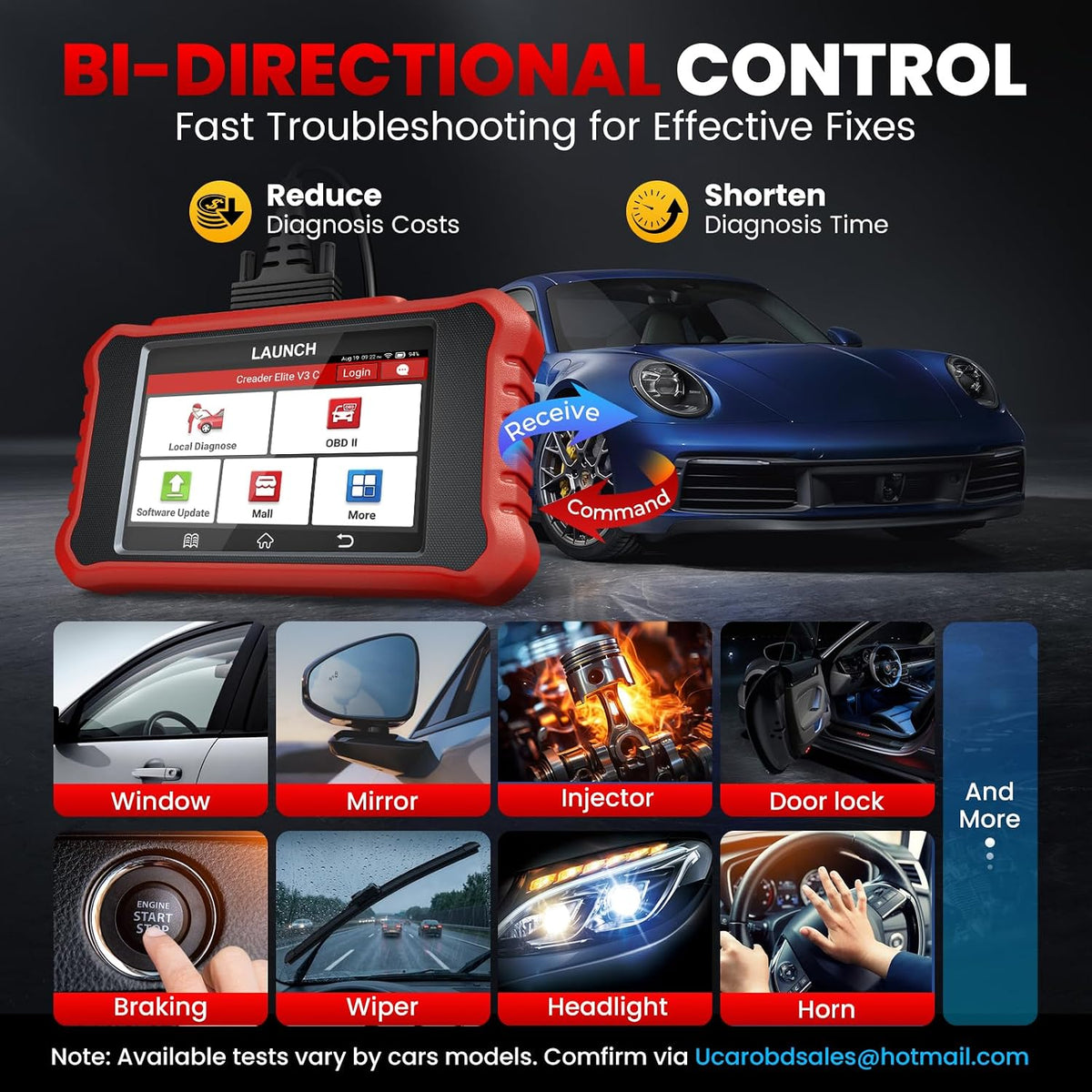 Launch Creader Elite 3.0 Bidirectional OBD2 Scanner for Chrysler Dodge Jeep