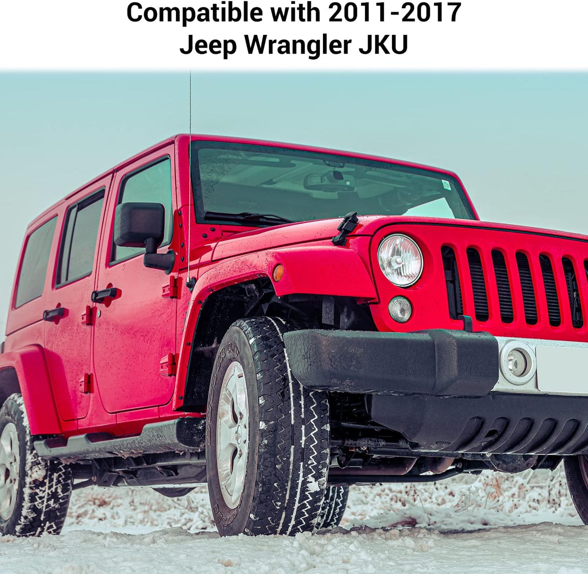 Hoolcar Rear Door Storage Pockets, Door Side Insert Organizer Box Metal Door Net Pocket Replacement Compatible with 2011-2017 Jeep Wrangler JKU, Interior Storage Expansion Accessories, Cut-Out, 2PCs