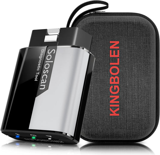 KINGBOLEN Soloscan for Land Rover Jaguar OBD2 Scanner Bluetooth, All Reset Service, Bidirectional Scan Tool for iOS & Android, Full System Car Diagnostic Scanner, No Subscriptions Lifetime Update