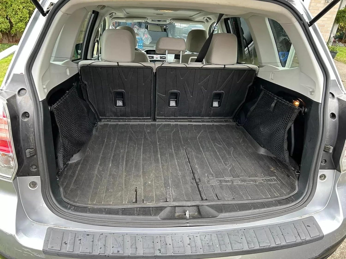 Rear Trunk Left Right Side Cargo Nets (Set of 2) for Subaru Forester 2014–2018 – Envelope Style Cargo Nets for SUV – Premium Mesh Elastic Car Trunk Organizer – Compatible with Forester