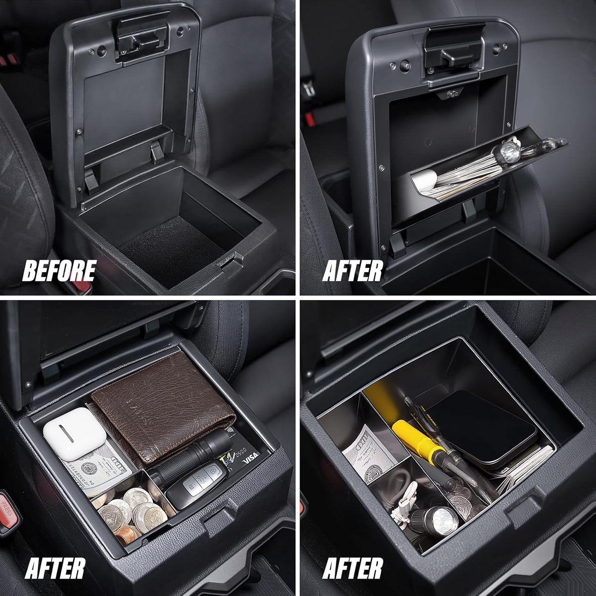 Carlimeki Center Console Organizer (3-piece set)