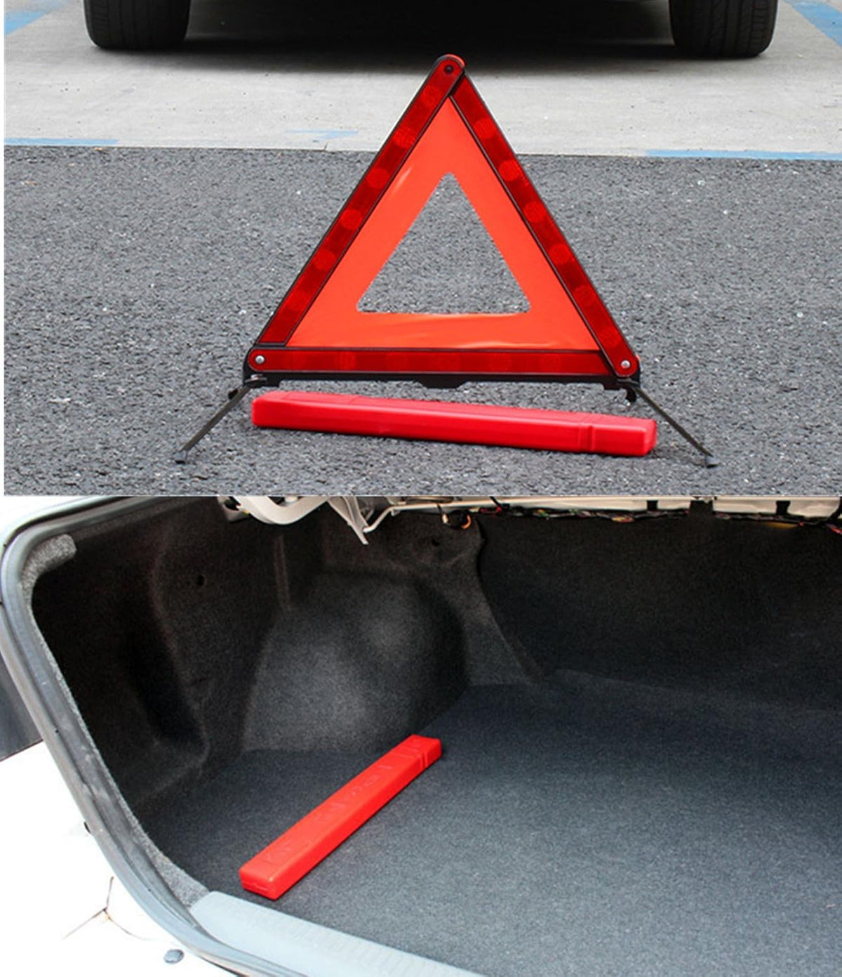 KAFEEK Reflective Warning Triangle for Vehicles, 3-Pack