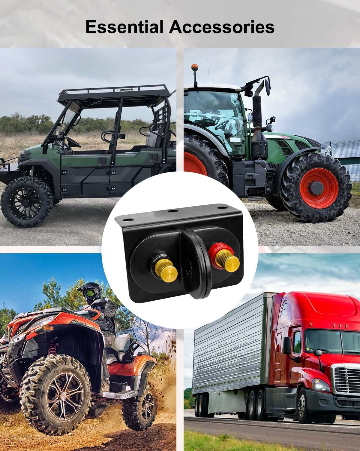 Battery Jump Post Kit with Cable & Mounting Bracket for Car Truck RV