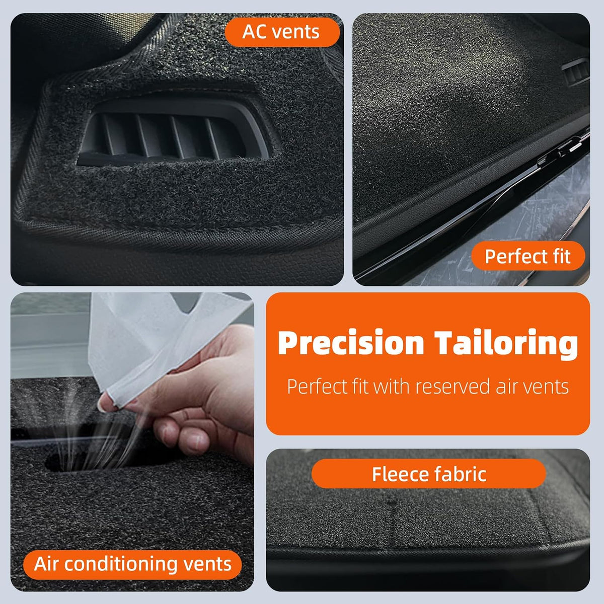 Dashboard Cover Dash Mat Fit for Ni-ssan Sentra 2019-2013 (Without HUD Models),Car Dash Board Mat Anti-Glare Carpet,Non-Slip Pad Sunshield Protector (Black)
