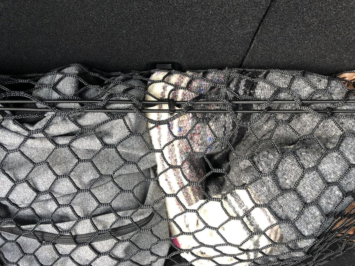 Trunk Rear Seats Organizer Cargo Net for Kia Seltos 2020-2026 – Envelope Style Cargo Net for SUV–Premium Mesh Elastic Car Trunk Organizer Vehicle Carrier Storage–Compatible with Seltos