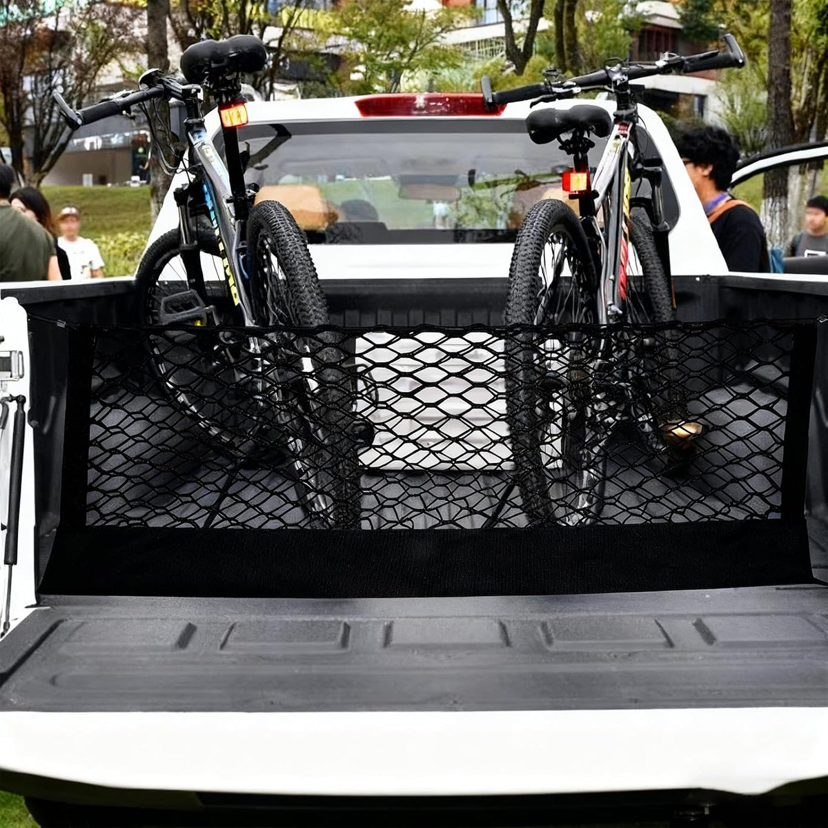 Heavy Duty Envelope Cargo Net, Stretchable Trunk Organizer with Metal Hooks, Adjustable Storage Net for SUV Car Compatible with 2021-2025 Honda CR-V、RAV4、Escape