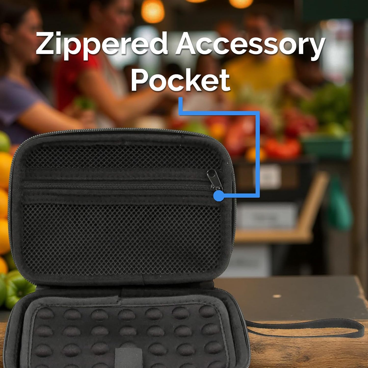 CASEMATIX Travel Carry Case Compatible with Square Terminal POS System Reader, Will Not Fit Paper or Accessories, Case Only