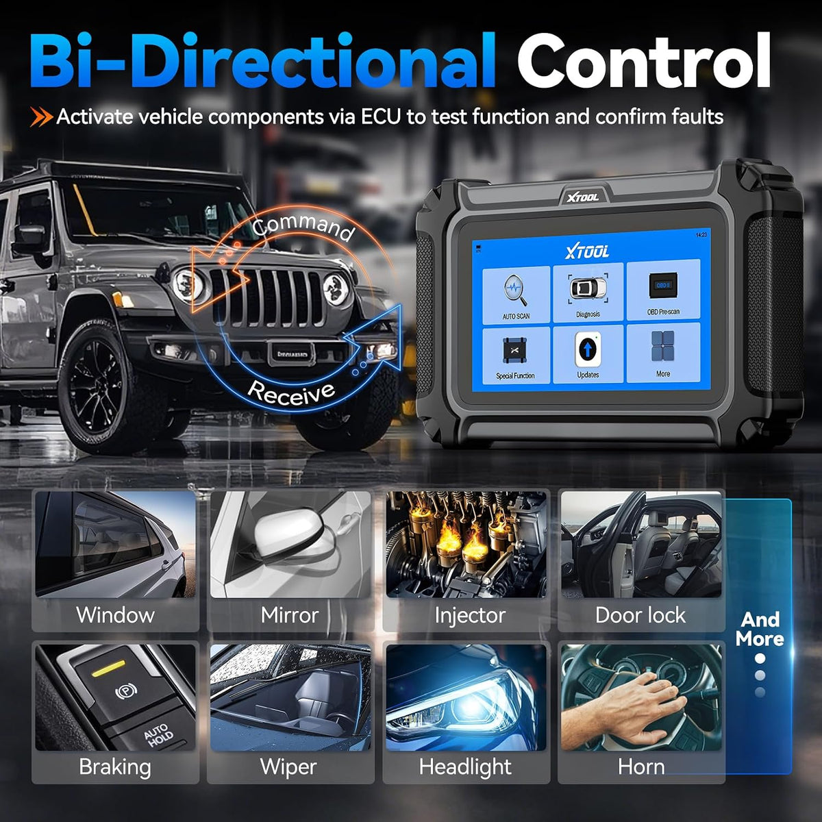 XTOOL IP500 for Toyota OBD2 Scanner,Full Systems Bidirectional Scan Tool