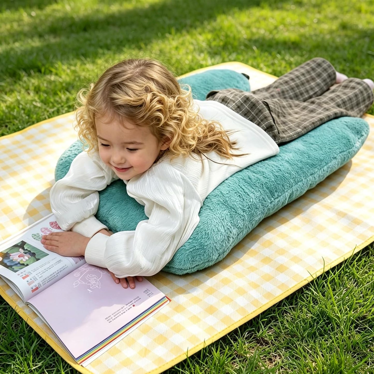 Atablyn Neck Pillow for Kids Travel Provides Double Support to The Head and Neck in Any Sleeping Position on Flights, Car, and at Home, Comfortable Airplane Travel Pillow