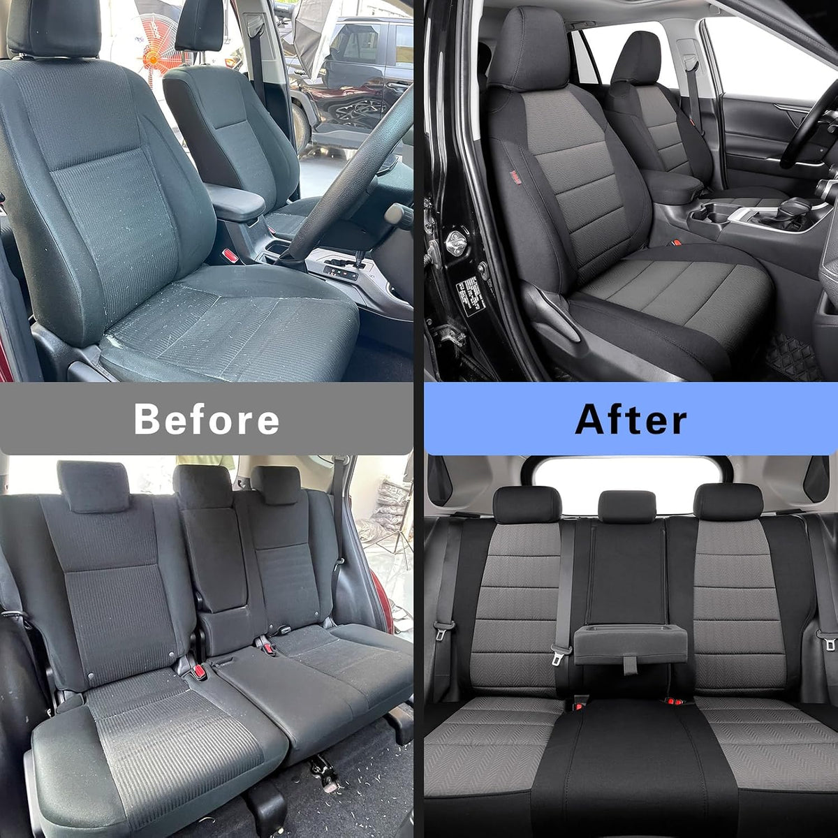 coverdream Polyester Seat Covers Custom Fit for Toyota 2026 RAV4 Hybrid