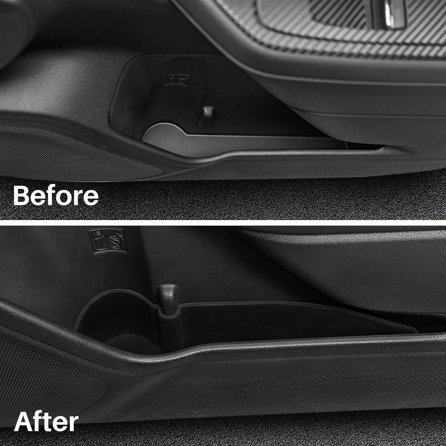 Car Door Side Storage Tray – Front Rear Door Side Storage Box for Subaru Forester 2025-2026, 4-Piece