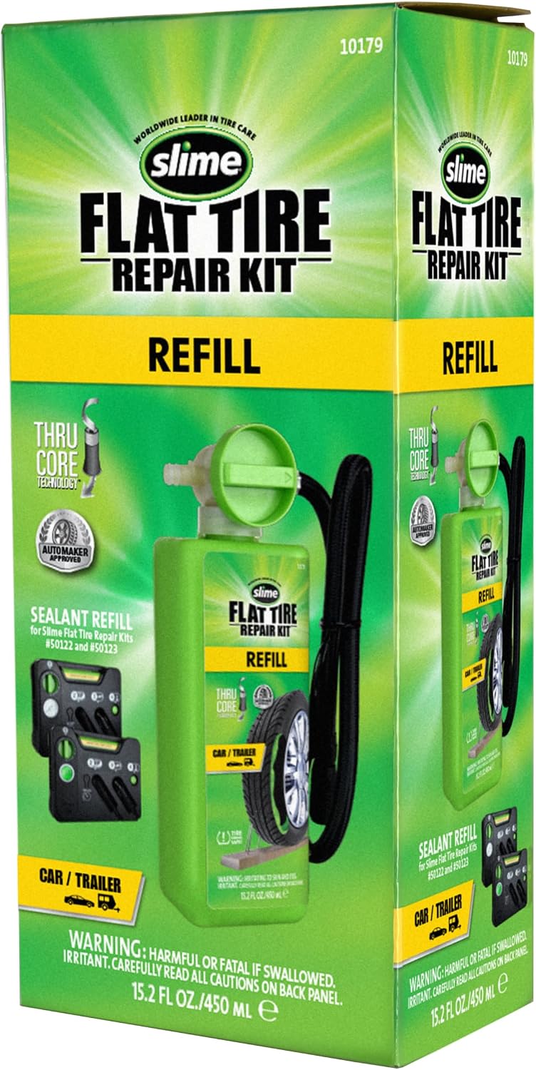 Slime 10179 Flat Tire Repair Kit (Sealant Refill)
