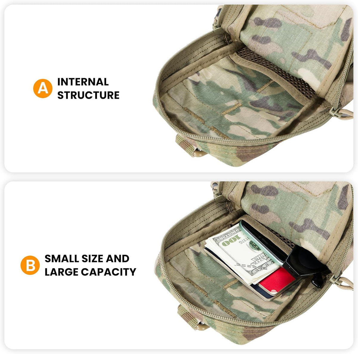 EXCELLENT ELITE SPANKER Tactical EDC Pouch Molle Utility Tool Pouches
