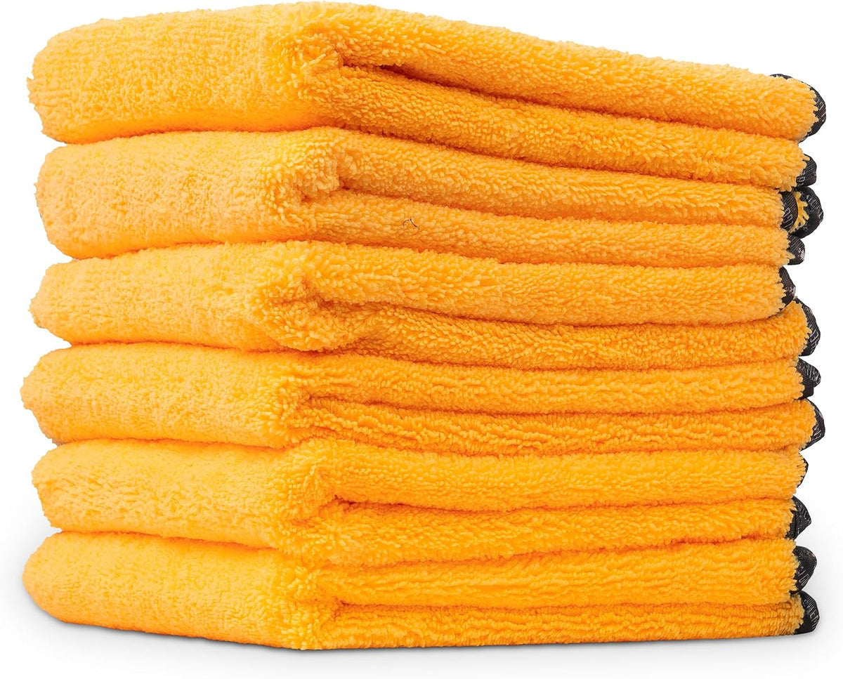Chemical Guys, Professional Microfiber Towels, 24 x 16 in, Gold, 6 Pack