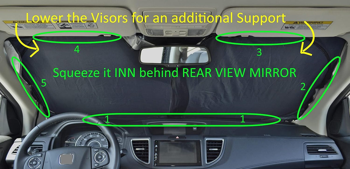 Sunshades Window Sunshade for car Sun Shade Windshield car Windshield Sun Shade Shades for Front Automotive Windows Sun Visor (XL)