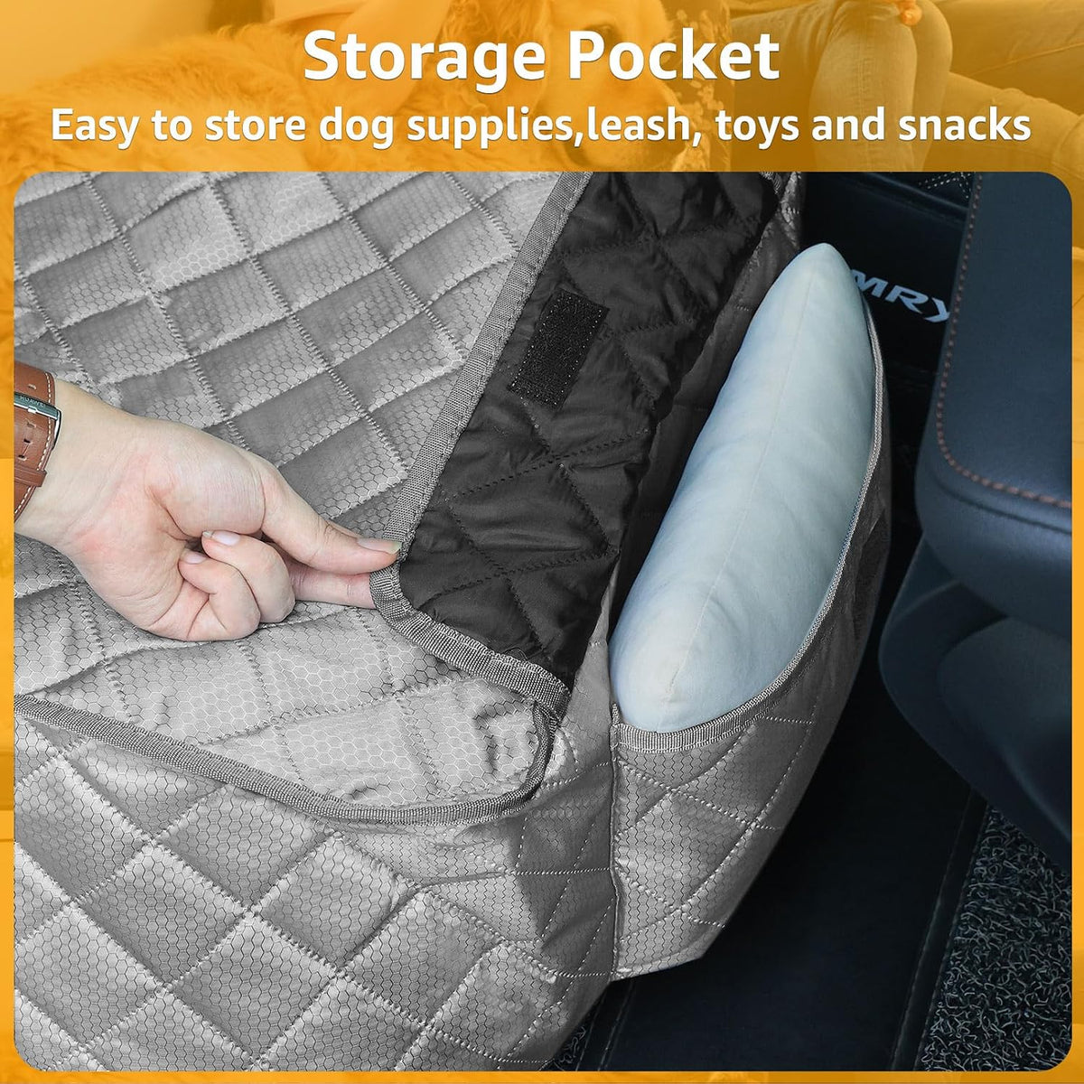 PETICON Waterproof Front Seat Car Cover, Full Protection Dog Car Seat Cover