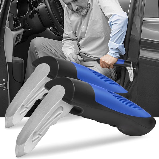 Car Door Assist Handle for Elderly & Handicap, Portable Car Cane (2pc) | Stable Support for Easy Vehicle Entry, Universal Fit for Most Cars, Lightweight & Portable, Non-Slip Grip, Tool-Free Setup