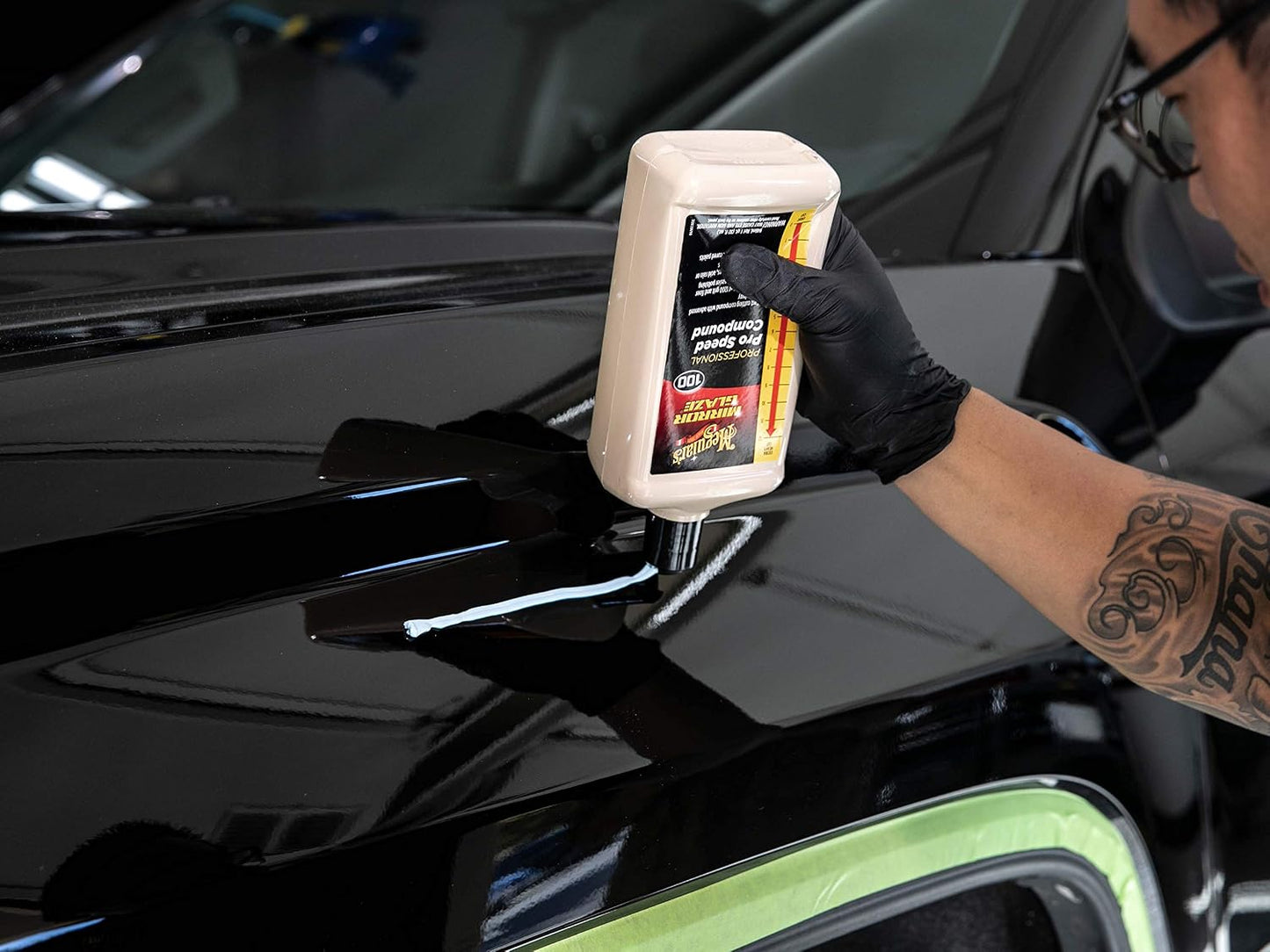 Meguiar's Pro Speed Compound M10032, Fast-Cutting Rubbing Compound for Cars, Offers Heavy Scratch and Swirl Removal, Professional Car Polish, Car Compound Removes up to 1200 Grit Sanding Marks, 32 Oz