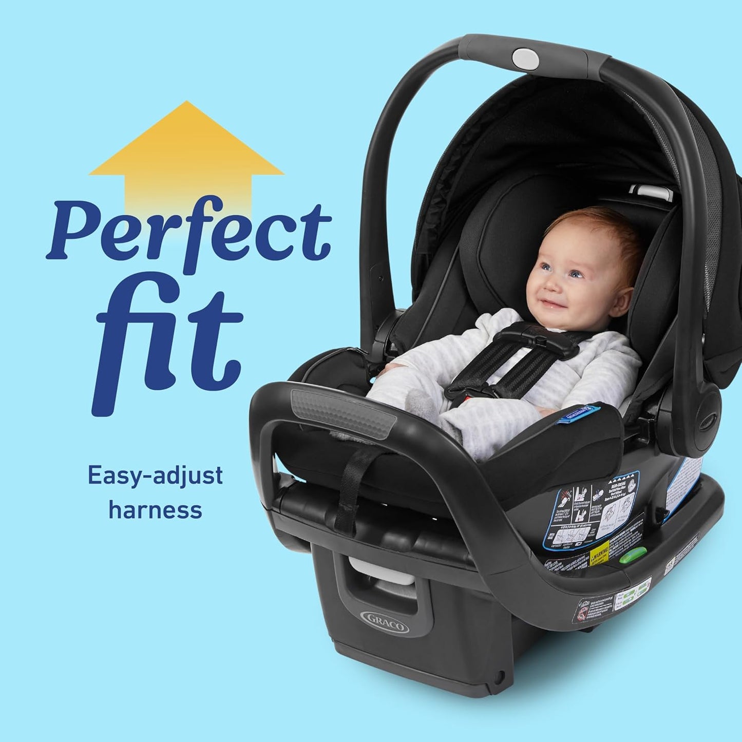 Graco SnugRide SnugFit DLX Infant Car Seat, Baby Car Seat Rear Facing with Anti Rebound Bar, Carseat with Adjustable Base and 5 Recline Positions, Spencer