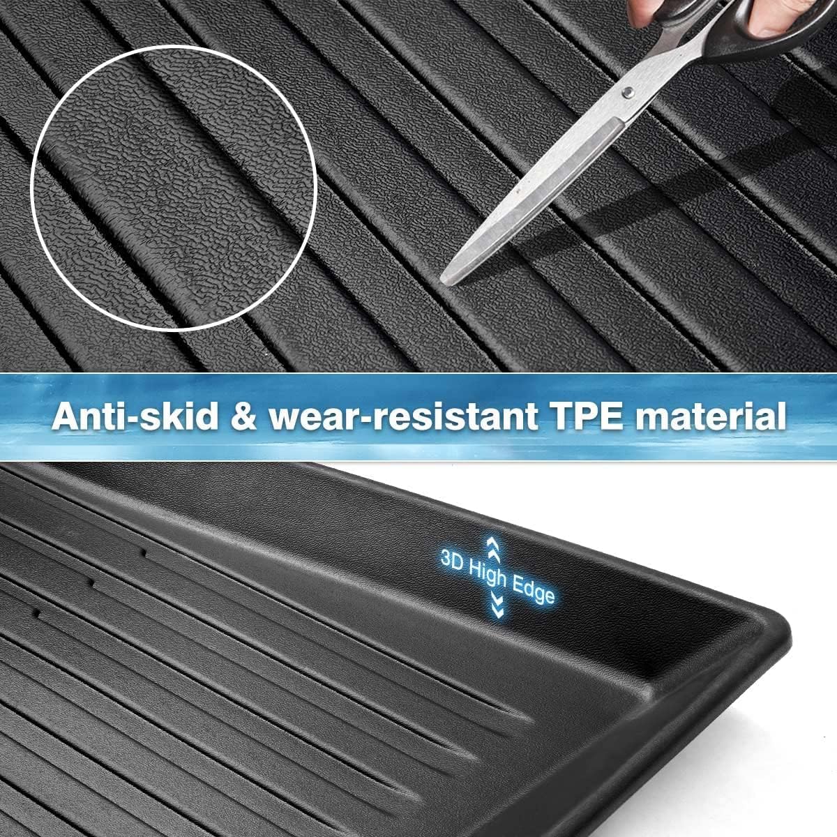Pedigree Floor Mats Compatible with Tesla Model 3,Custom Fit Floor Liners for 2026 2025 2024 Tesla Model 3,1st & 2nd Row All Weather Protection