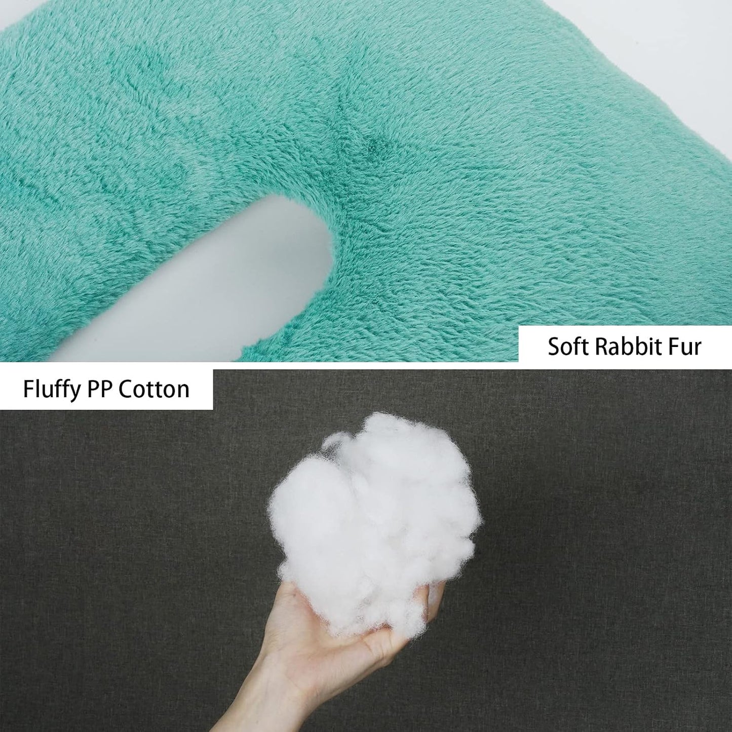 Atablyn Neck Pillow for Kids Travel Provides Double Support to The Head and Neck in Any Sleeping Position on Flights, Car, and at Home, Comfortable Airplane Travel Pillow
