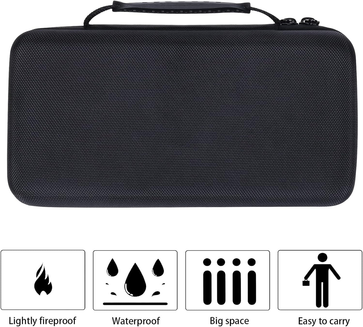 khanka Hard Travel Case Replacement for Halo Bolt 58830/57720 / Air 58830 / ACDC Max 55500 mWh Portable Emergency Power Kit, Portable Phone Laptop Charger, Case Only (Black)