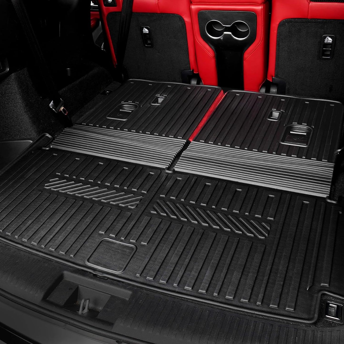 Floor Mats for 2022-2026 Acura MDX, All Weather TPE Cargo Mat with Seat Back Cover Door Sill Protectors for Acura MDX Accessories