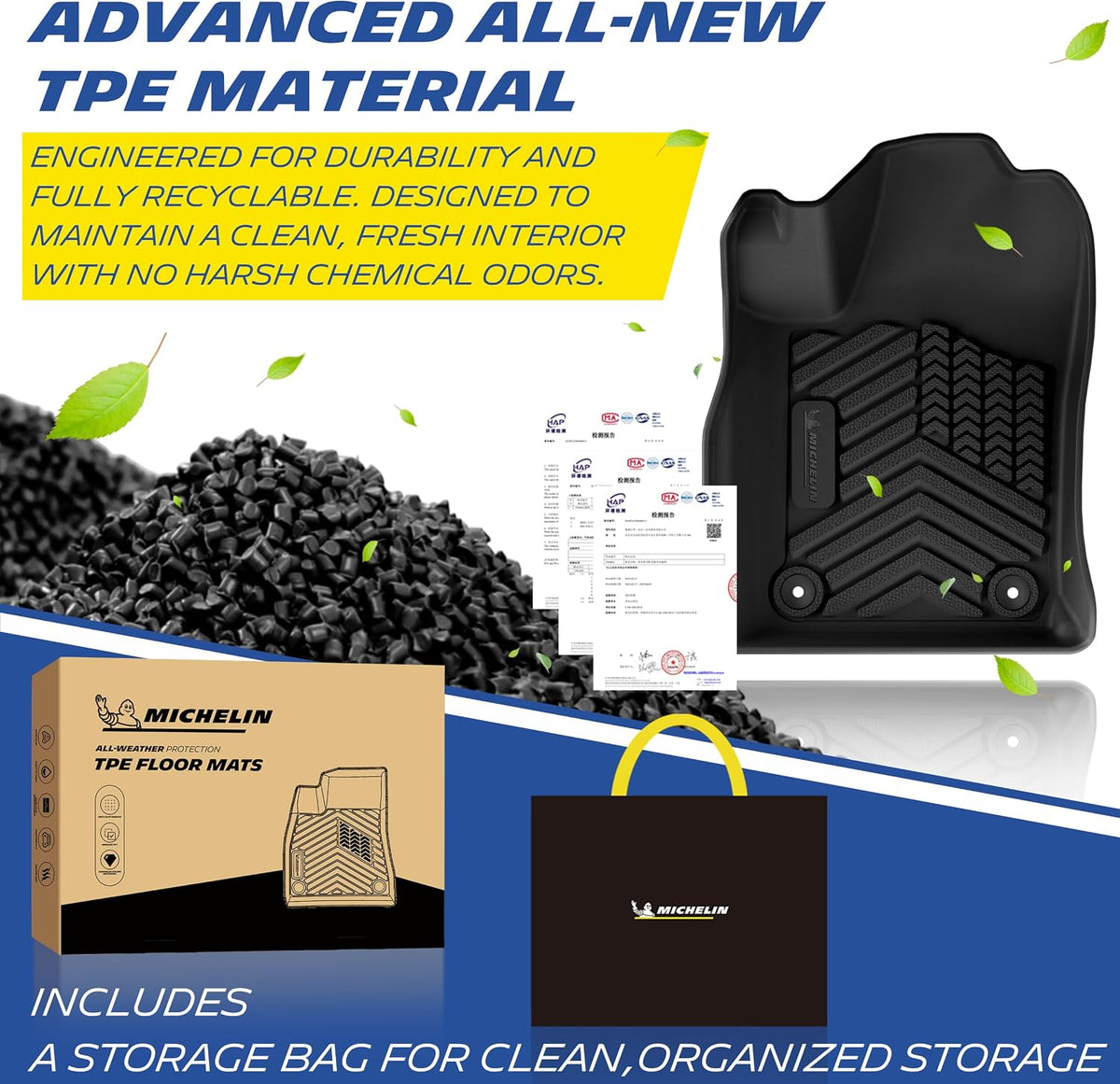 Michelin Vehicle Mats for 2013-2021 Jeep Grand Cherokee & 2022 WK (4 Piece)