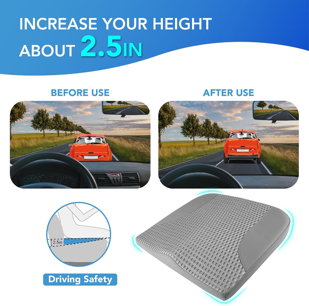 Lofty Aim Car Seat Cushion, Car Seat Pillow, Automotive Cushion