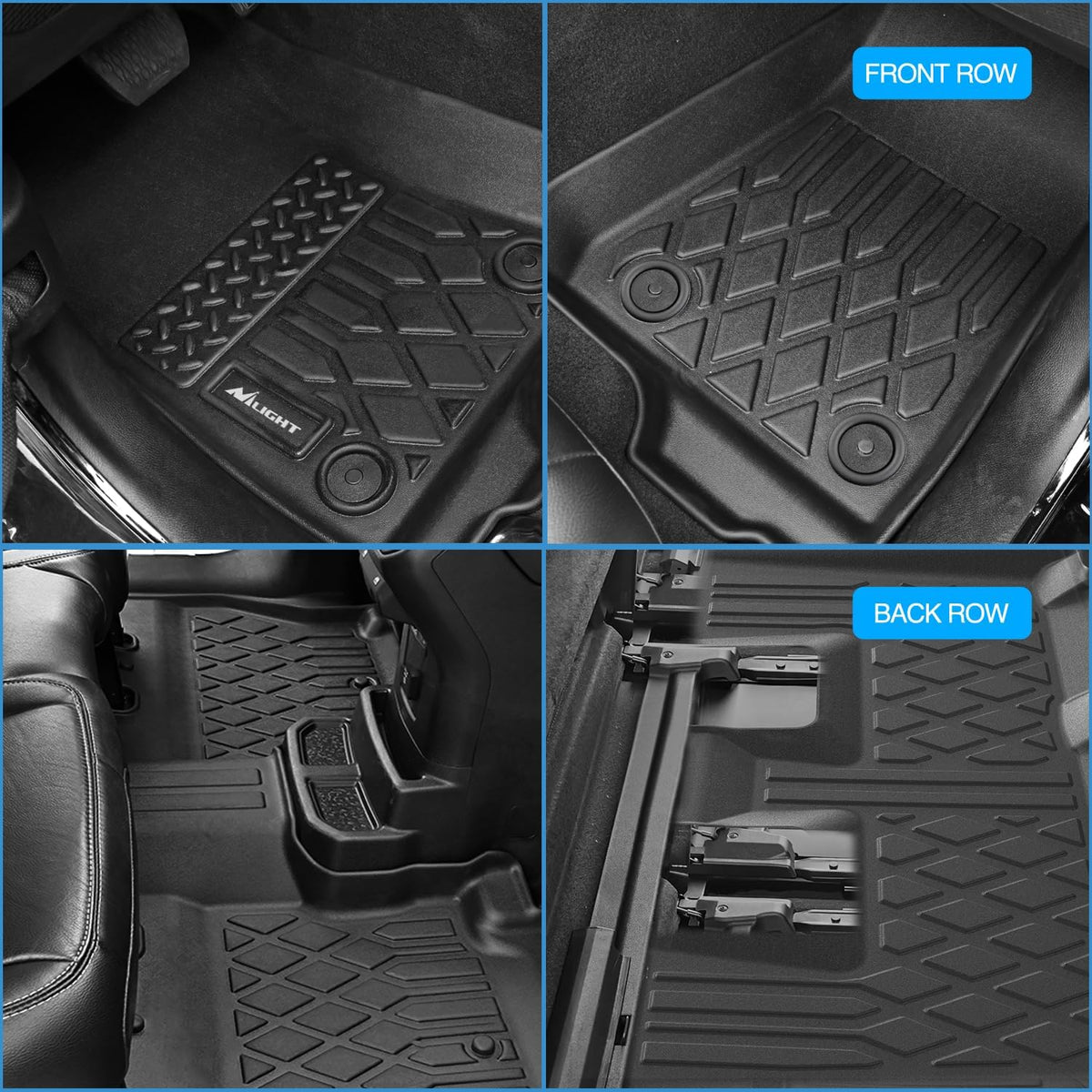 Nilight TPE Floor Mats for Dodge Charger AWD Chrysler 300 AWD