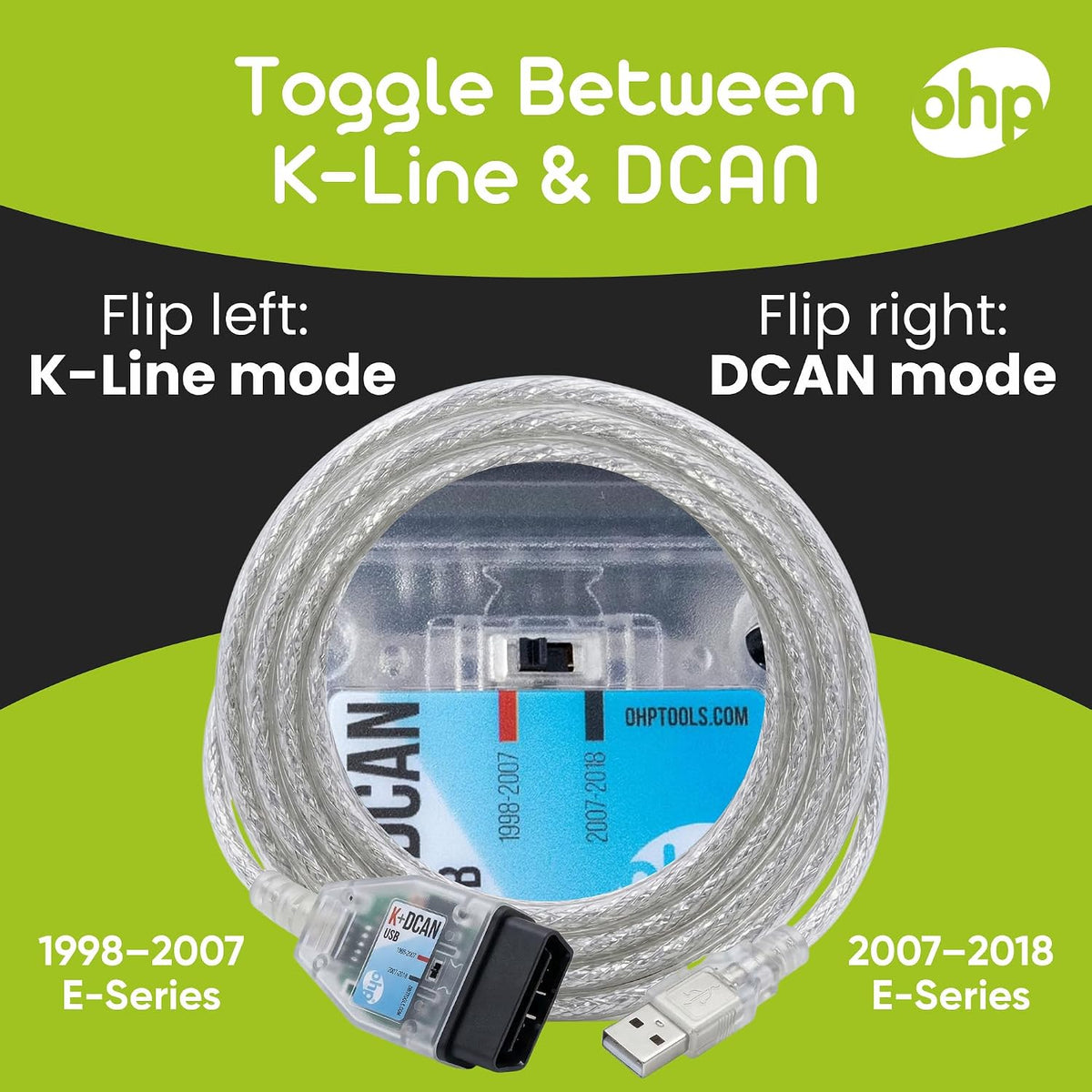 K DCAN Bimmercode USB OBD2 Cable for BMW E-Series Coding