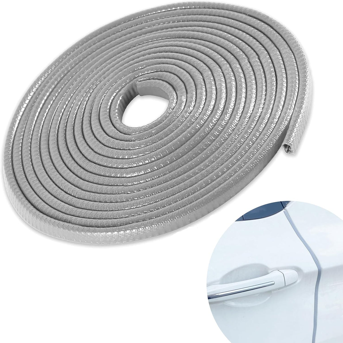 Door Protector Car Door Protector Edge Guards Car Door Edge Guards Adhesive Free Universal for Cars, Trucks, Suvs, Suvs and Most Car Door Panels (White, 33Ft（10M）)