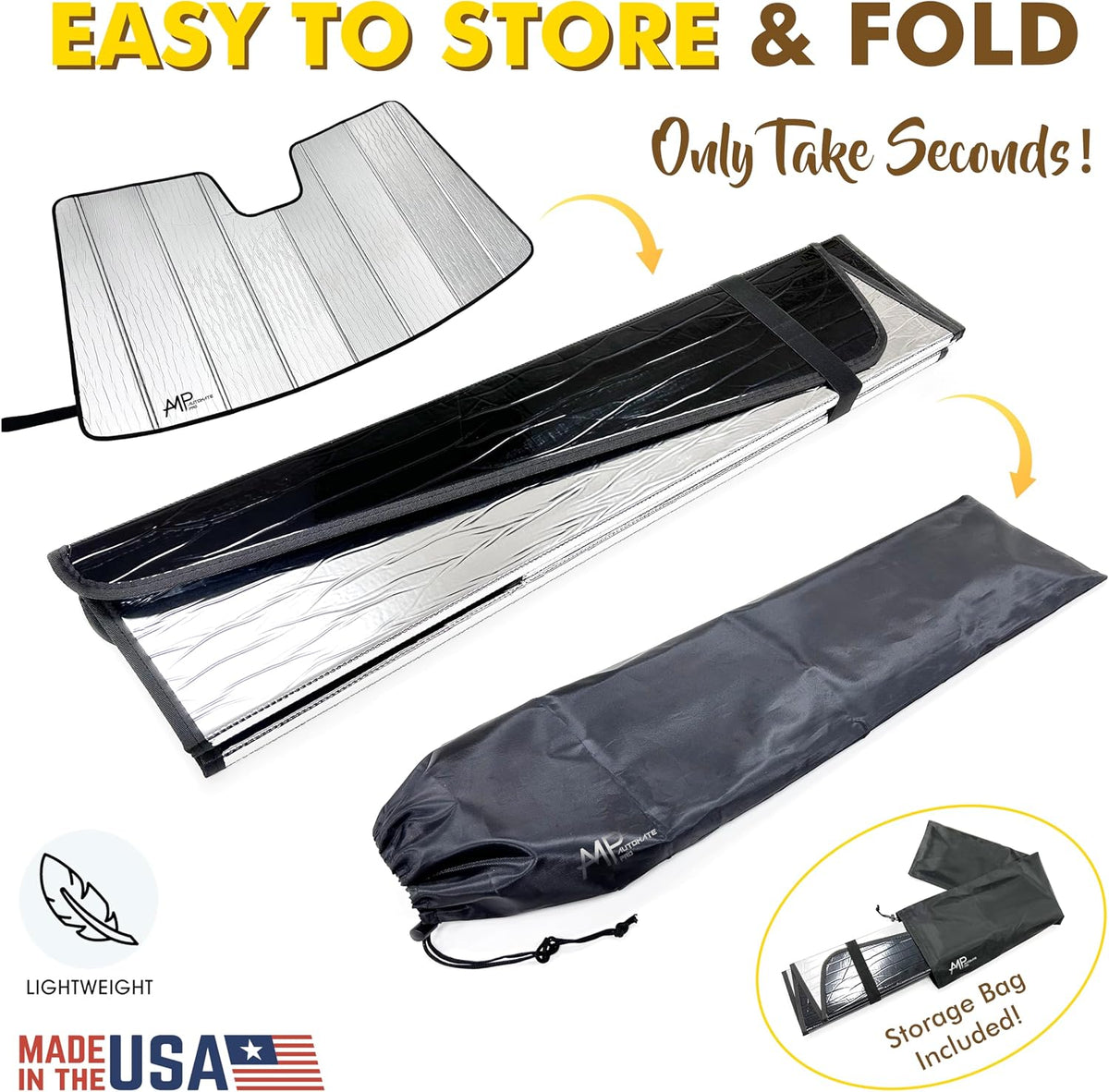 Windshield Foldable Lightweight Sunshade fits Honda CR-V SUV 2023-2026