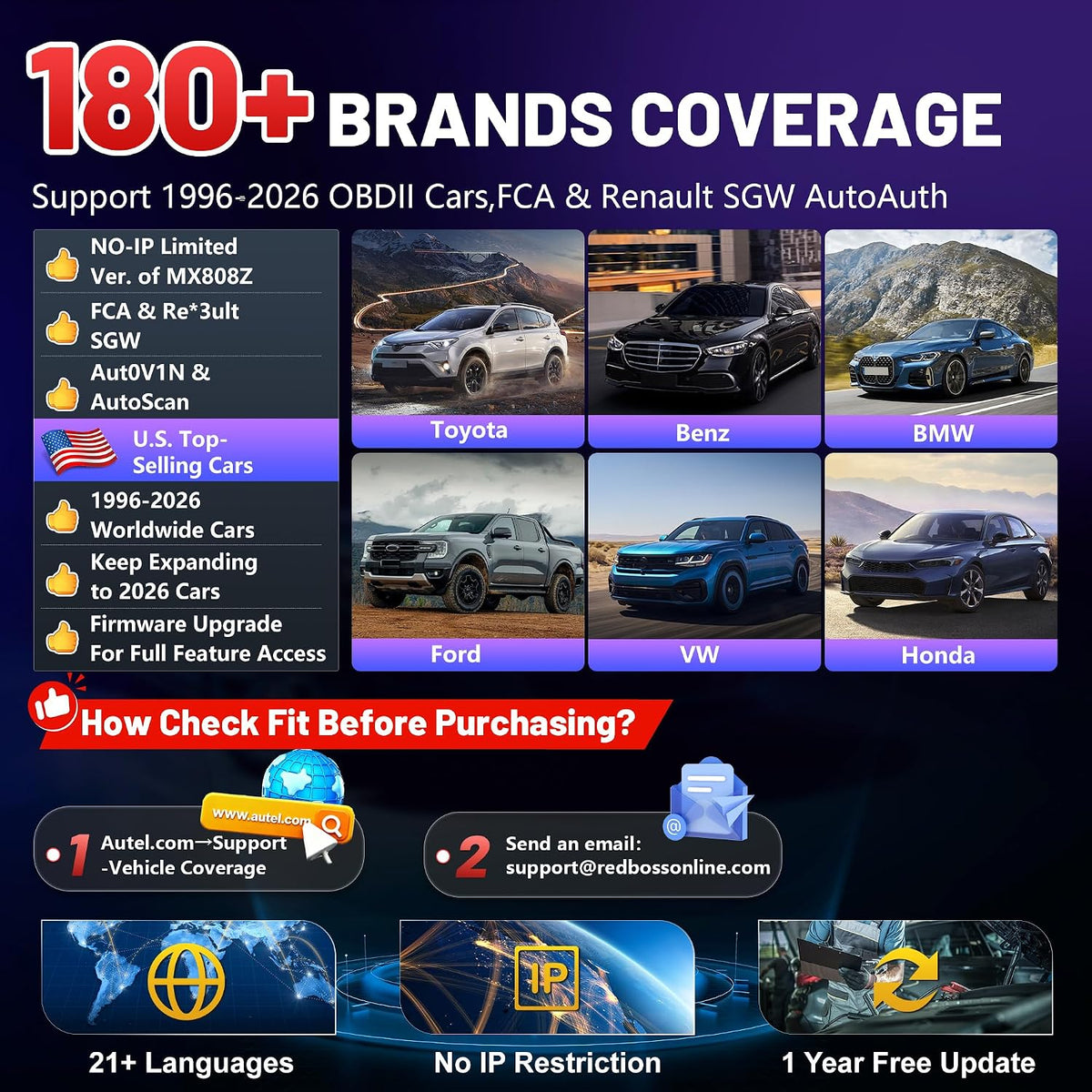Autel Obd2 Scanner Diagnostic Tool MaxiCOM MK808Z: 2026 Bidirectional Scan Tool, 28+ Service, Active Tests Scanner for Car, All System OBD2 Diagnostics Car Scanner for DIY, Mechanic and Small Shops