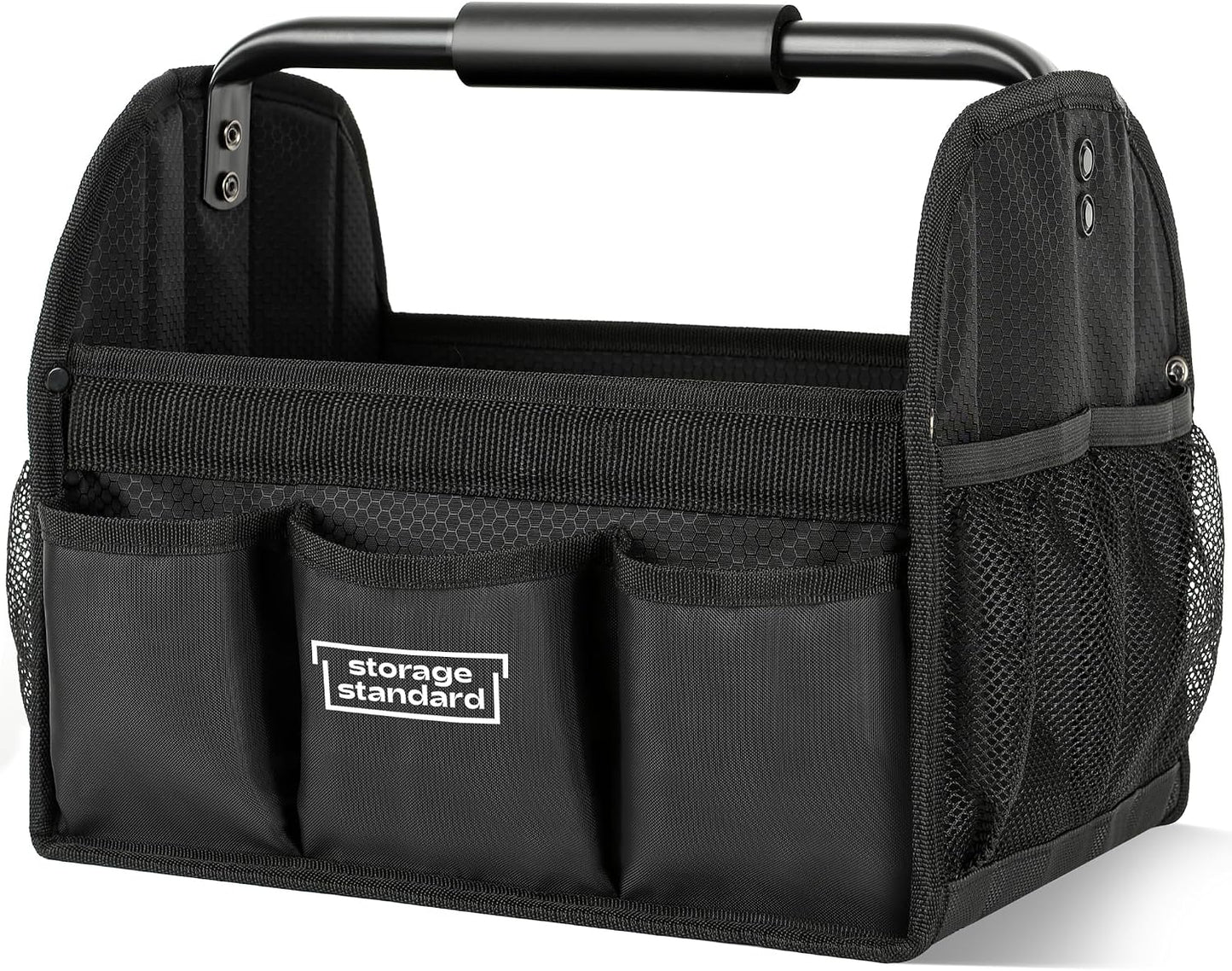 Detailing Caddy Organizer with Handle - Storage, Cars, & Cleaning Caddy for Supplies, Tools, & Home Improvement - Heavy Duty Car Detailing Supplies With Multi-Pockets & Collapsible Tote Design