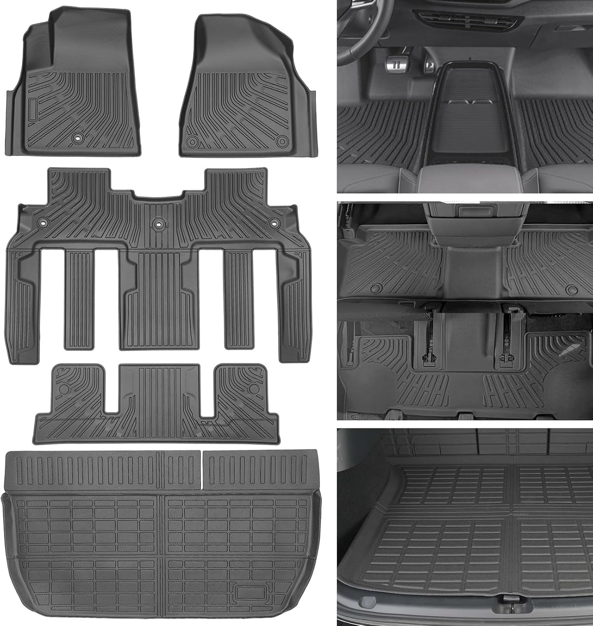 Floor Mats for Chevy Traverse 2009-2017 | Buick Enclave 2008-2017 7 Seats