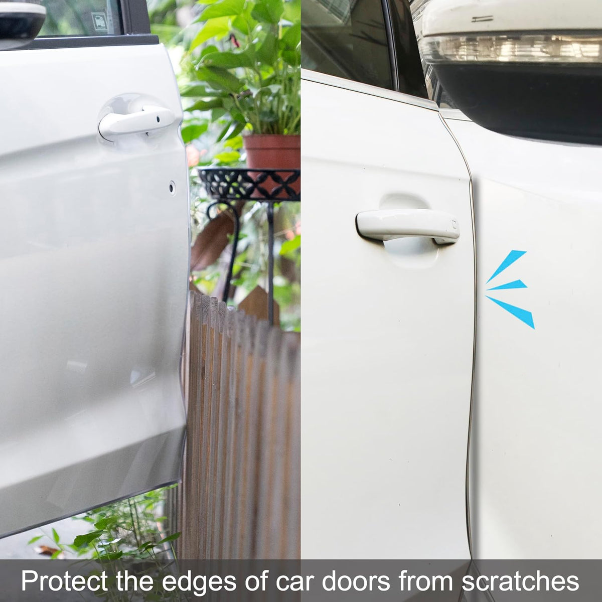 Car Door Edge Guards Silver U Shape Moulding Trim Strip Guard Protector