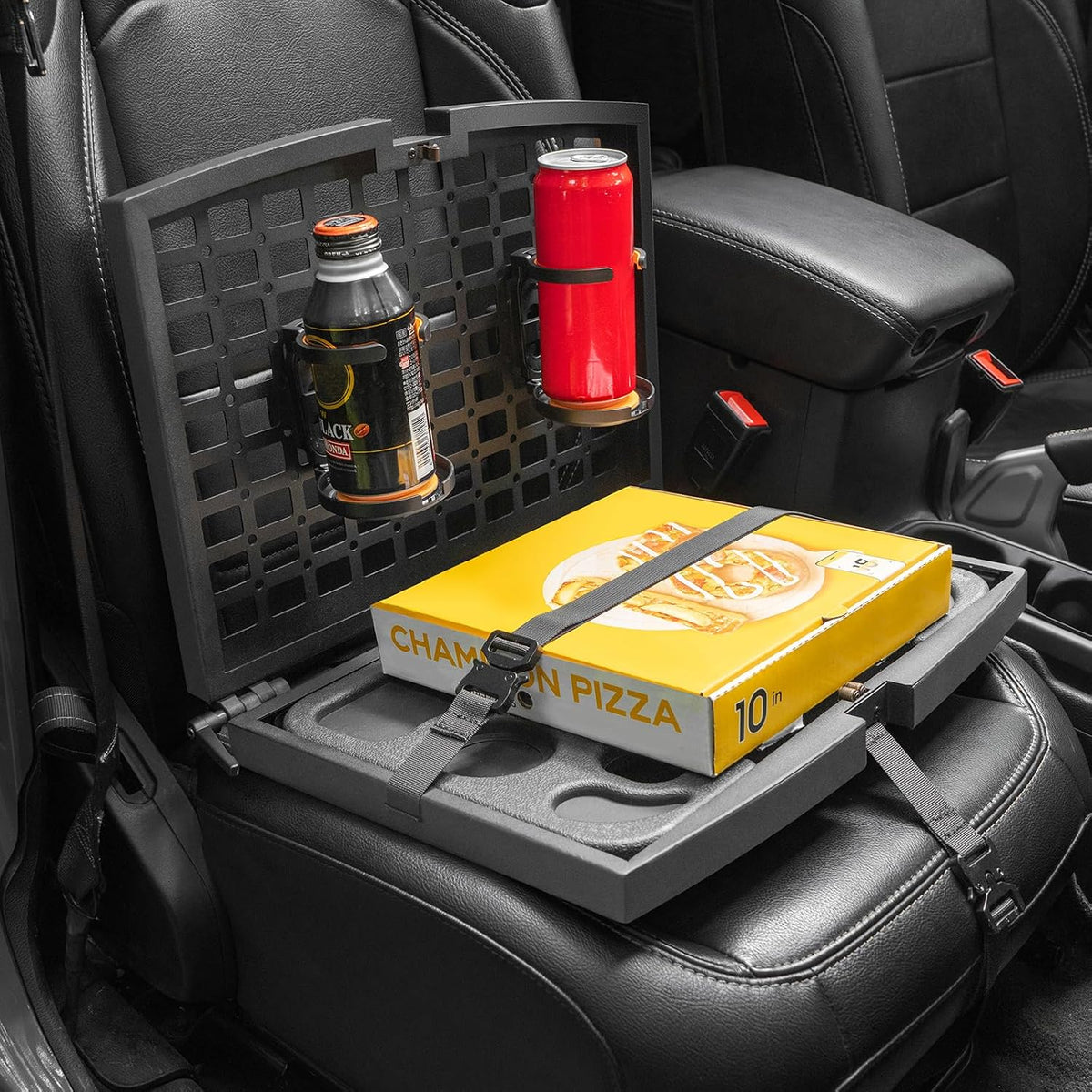Front Seat Organizer with Steering Wheel Tray and Cup Holder