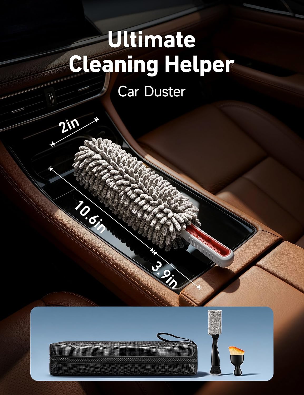 AstroAI Car Duster Kit, Microfiber Interior Cleaning Brush