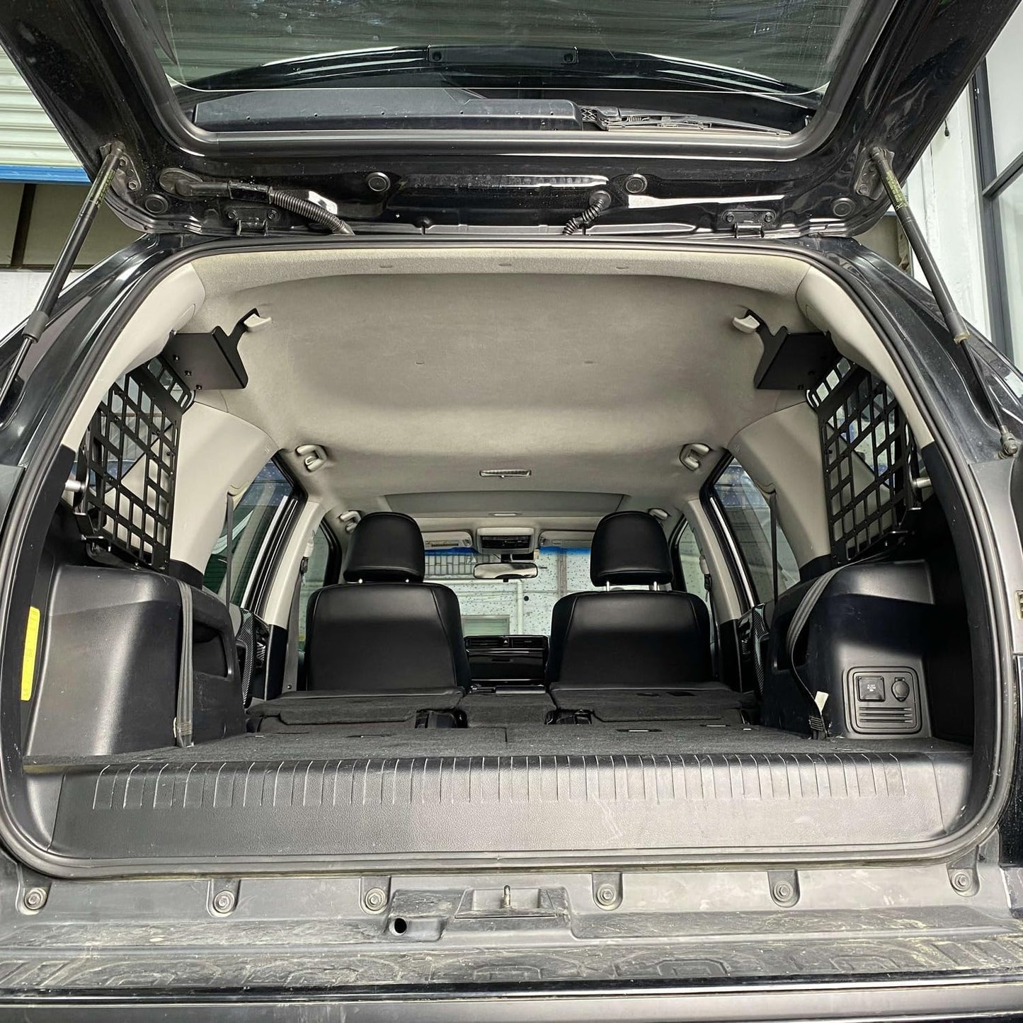 L2R 2010-2024 Toyota 4Runner Side Window Shelf Car Rear Trunk Storage Rack Molle Panel Modular Storage Aluminum Alloy 1 Set