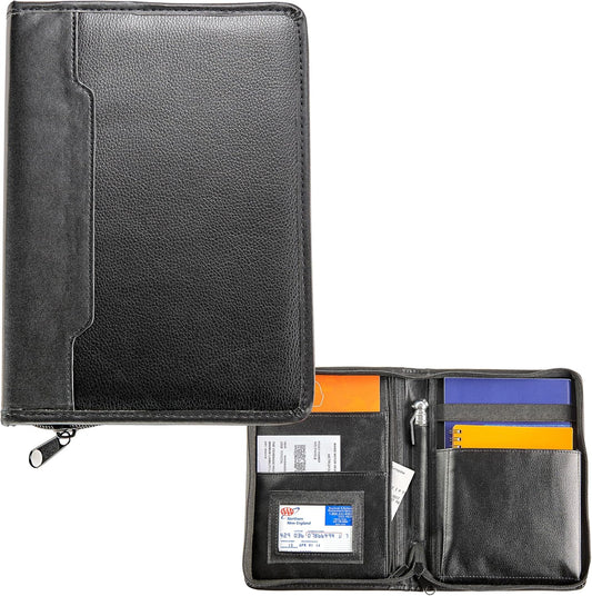 High Road Car Owners Manual Case and Glove Compartment Document Holder - Pebbled Faux Leather Glove Box Organizer for Car, SUV, Truck