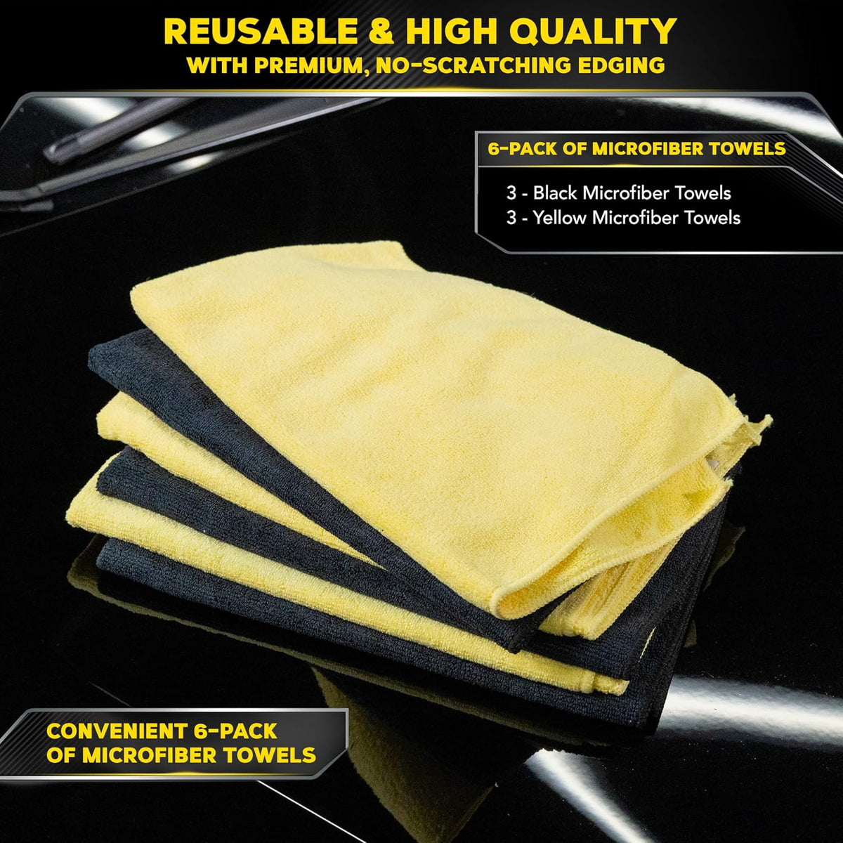 Meguiar's Supreme Shine Microfiber Towels, 6 Pack