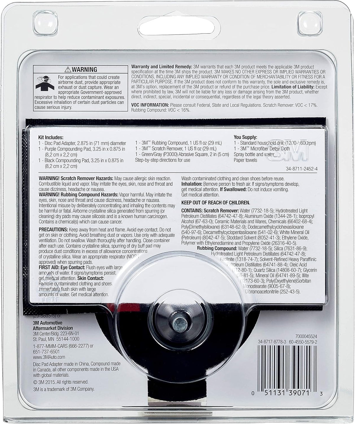 3M Scratch Removal System, 39071, 1 Kit